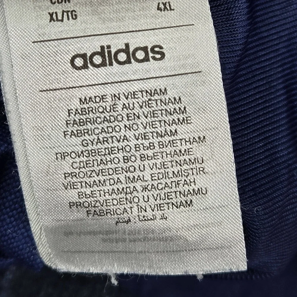 Adidas Men Pants XL Navy Blue Activewear Pants Windbreaker Track Pants‎